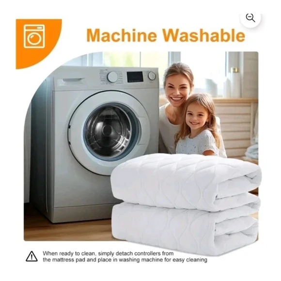 JUSTLET Electric Heated Mattress Pad, Twin,8 Temp Control Zone, Auto Shut off - Picture 2 of 5